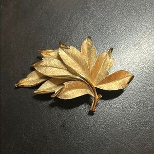 Gold Leaf Brooch